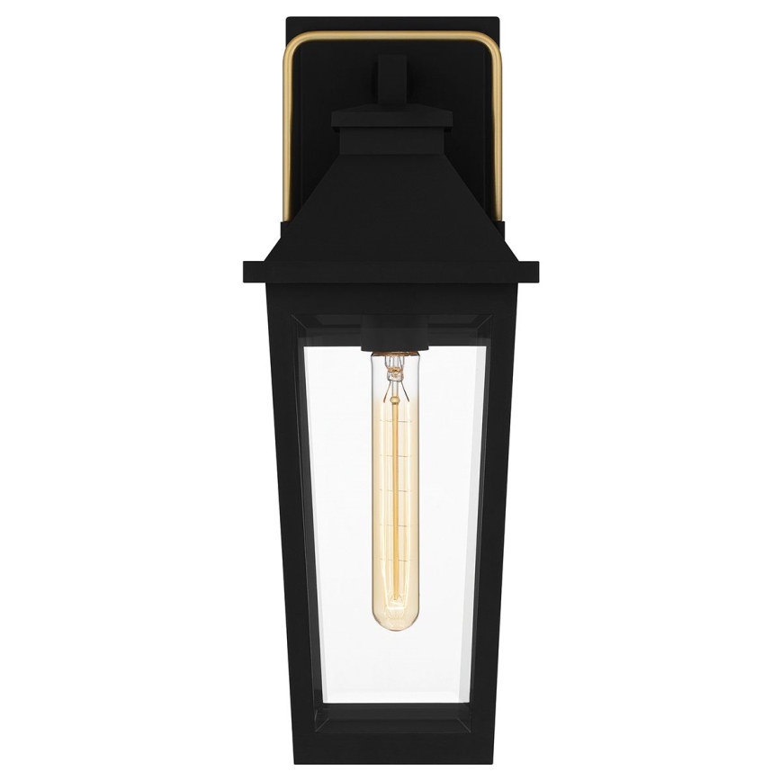 Quoizel - Vägglampa för utomhusbruk BUCKLEY 1xE27/40W/230V IP44 svart