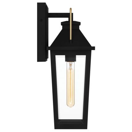 Quoizel - Vägglampa för utomhusbruk BUCKLEY 1xE27/40W/230V IP44 svart