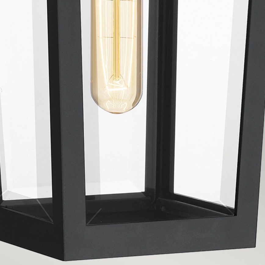 Quoizel - Vägglampa för utomhusbruk BUCKLEY 1xE27/40W/230V IP44 svart