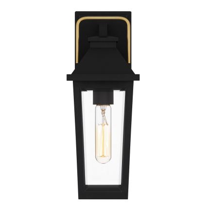 Quoizel - Vägglampa för utomhusbruk BUCKLEY 1xE27/40W/230V IP44 svart