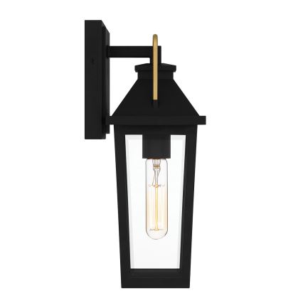 Quoizel - Vägglampa för utomhusbruk BUCKLEY 1xE27/40W/230V IP44 svart
