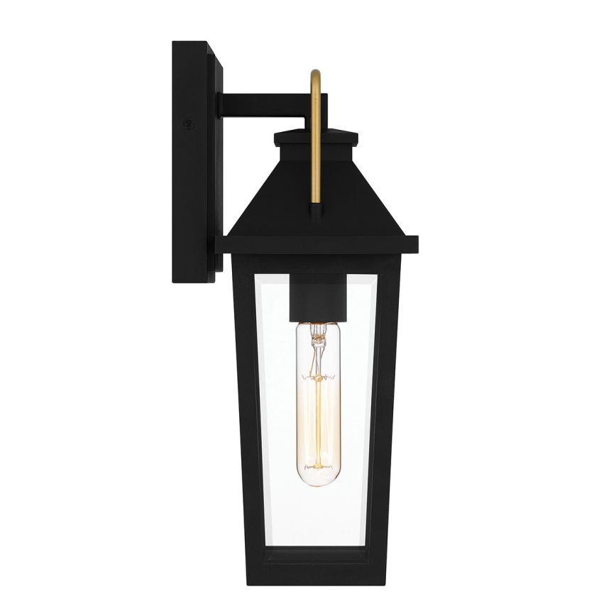 Quoizel - Vägglampa för utomhusbruk BUCKLEY 1xE27/40W/230V IP44 svart