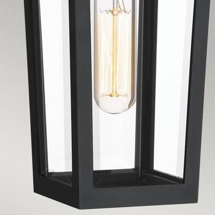 Quoizel - Vägglampa för utomhusbruk BUCKLEY 1xE27/40W/230V IP44 svart