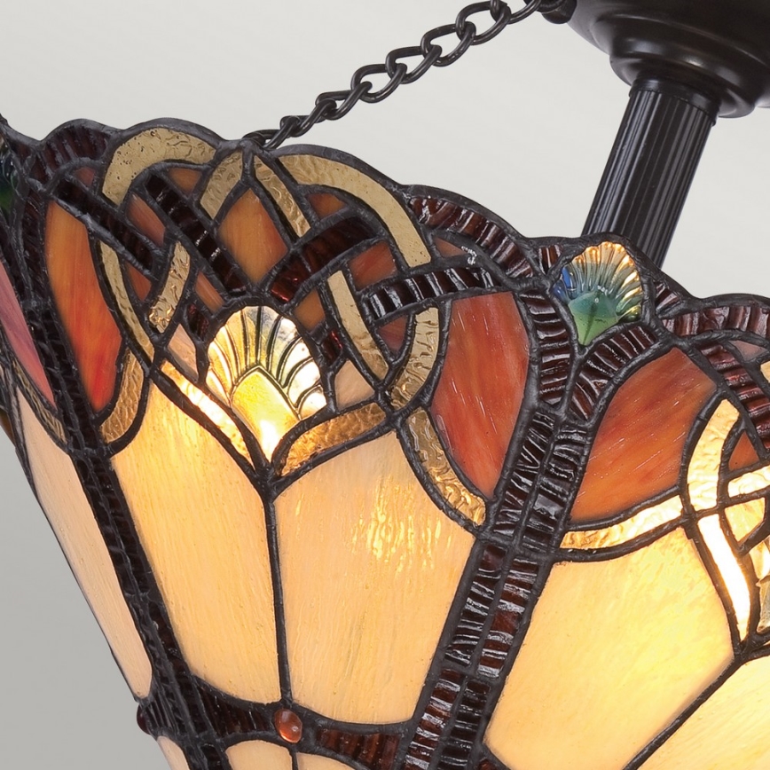 Quoizel - Tiffany-taklampa CAMBRIDGE 2xE27/100W/230V