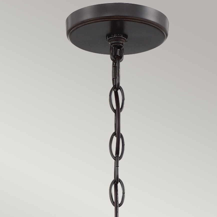 Quoizel - Taklampa med kedja CASABLANCA 3xE27/60W/230V brun
