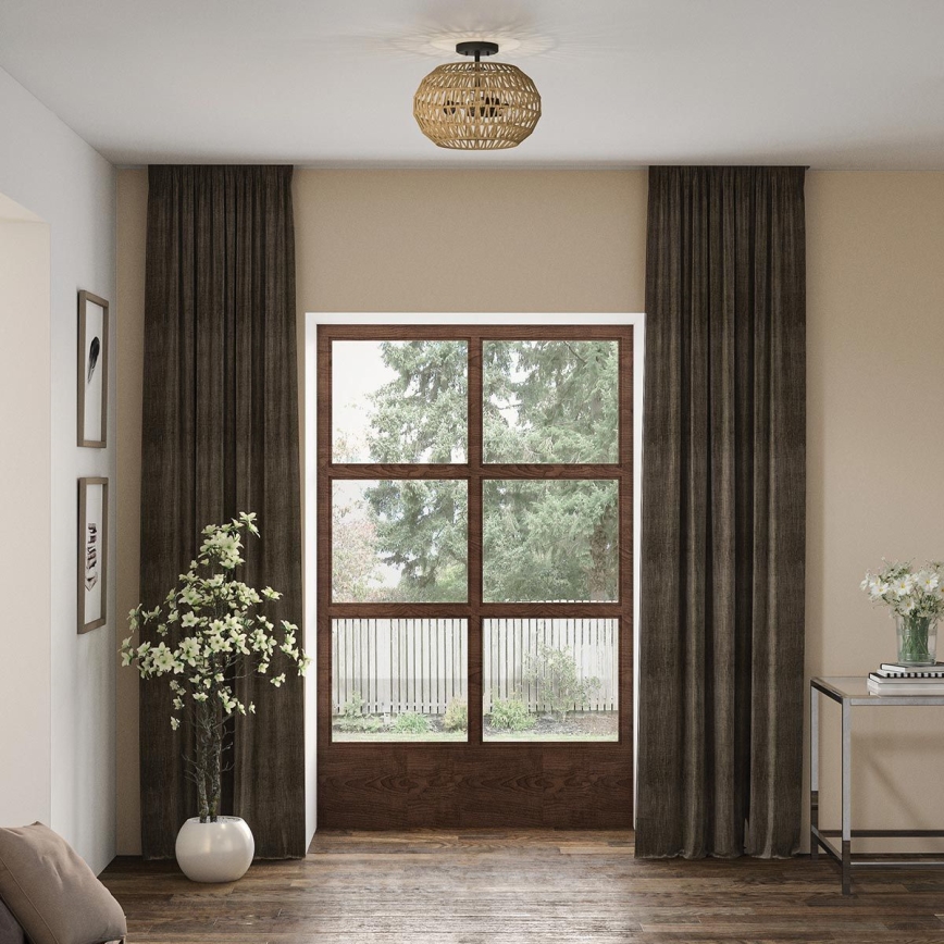 Quoizel - Taklampa CASABLANCA 3xE27/60W/230V brun