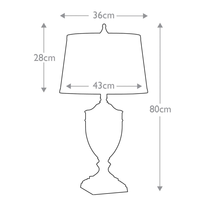Quoizel - Bordslampa DENNISON 1xE27/60W/230V brons