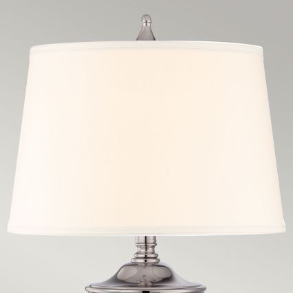 Quoizel - Bordslampa DENNISON 1xE27/60W/230V skinande krom