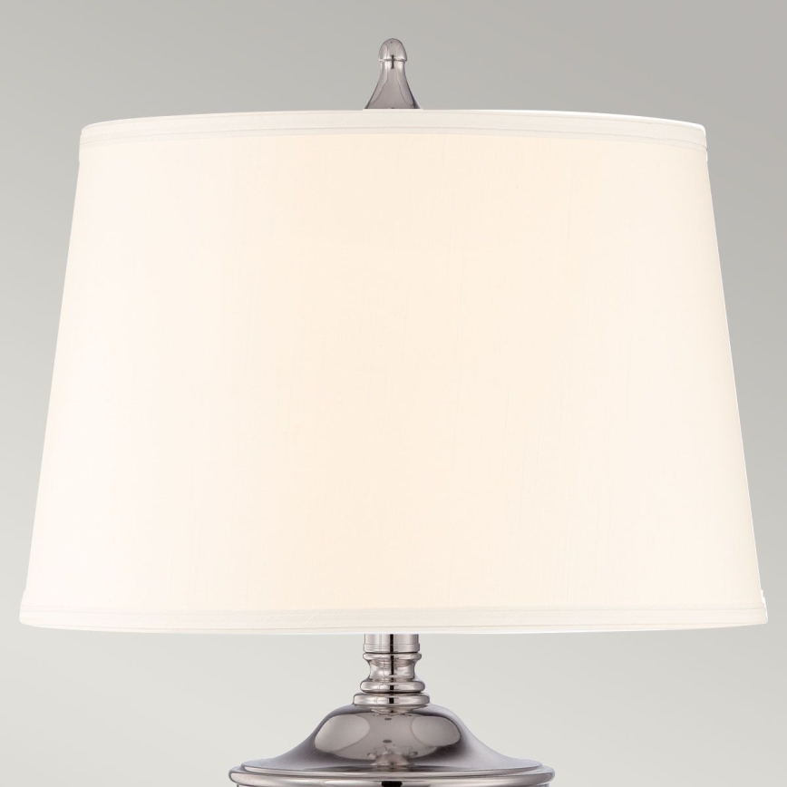 Quoizel - Bordslampa DENNISON 1xE27/60W/230V skinande krom