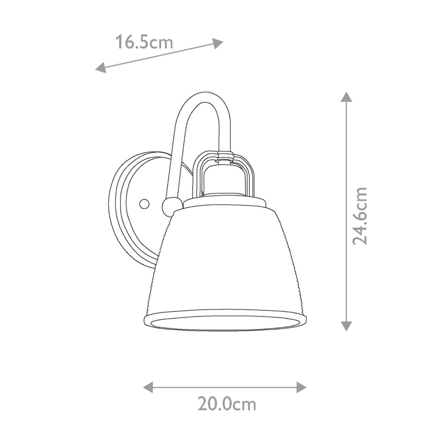 Quoizel - LED Vägglampa för badrum DUBLIN 1xG9/3W/230V IP44 guld