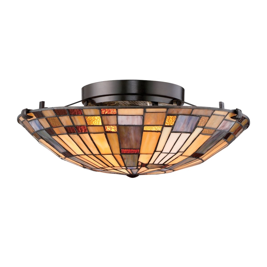 Quoizel - Taklampa INGLENOOK 2xE27/60W/230V diameter 40,7 cm