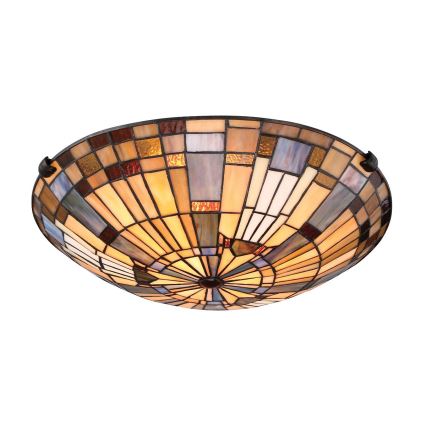 Quoizel - Taklampa INGLENOOK 2xE27/60W/230V diameter 40,7 cm