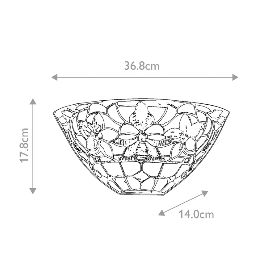 Quoizel - Vägglampa KAMI 2xE14/60W/230V