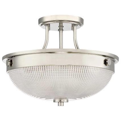 Quoizel - Ytmonterad ljuskrona MANTLE 2xE27/60W/230V skinande krom