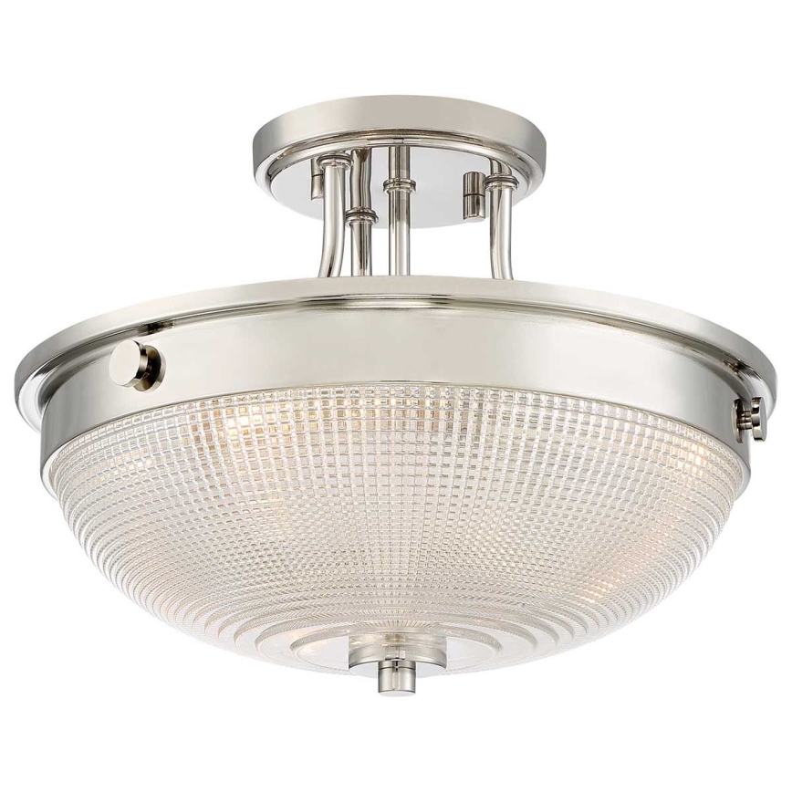 Quoizel - Ytmonterad ljuskrona MANTLE 2xE27/60W/230V skinande krom