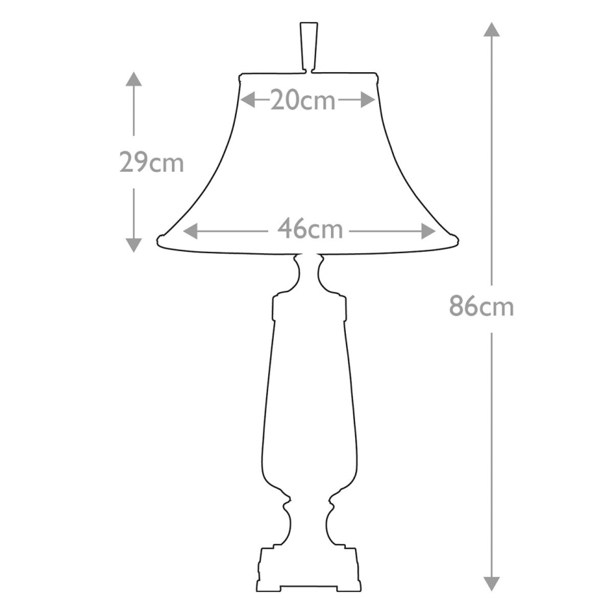 Quoizel - Bordslampa MONTEVERDE 1xE27/60W/230V