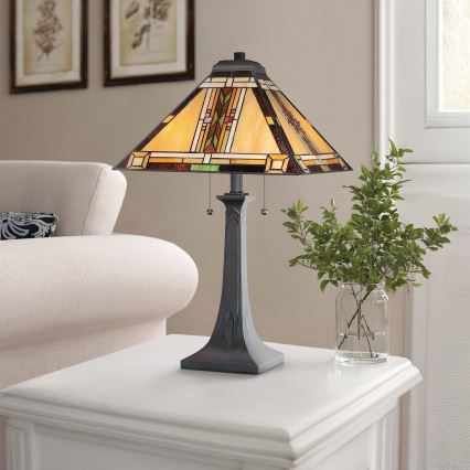 Quoizel - Bordslampa NAVAJO 2xE27/60W/230V
