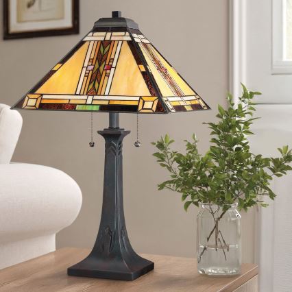 Quoizel - Bordslampa NAVAJO 2xE27/60W/230V