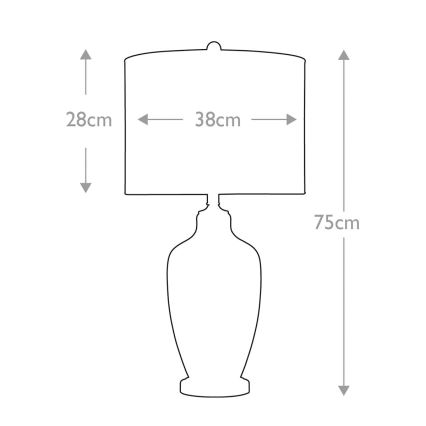 Quoizel - Bordslampa NICOLLS 1xE27/100W/230V