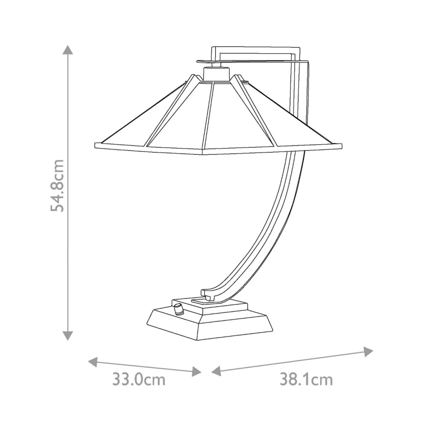 Quoizel - Bordslampa POMEROY 1xE27/60W/230V