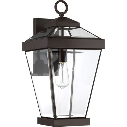 Quoizel - Vägglampa för utomhusbruk RAVINE 1xE27/60W/230V IP44 brun