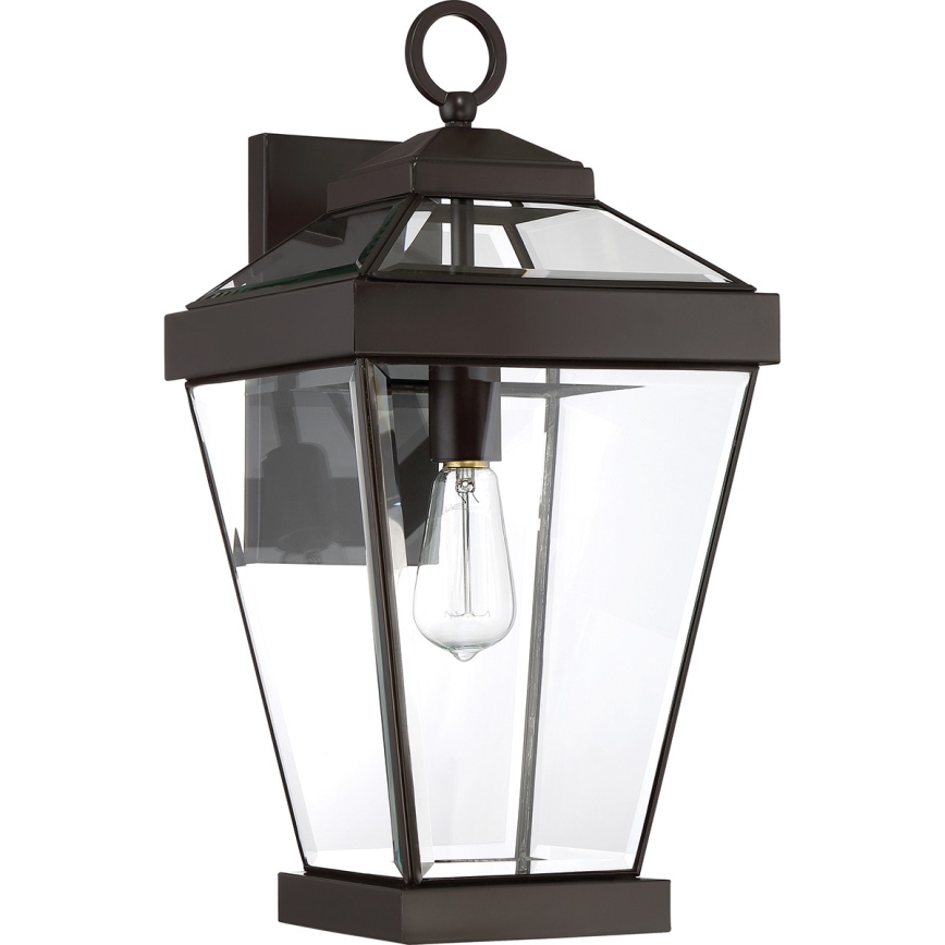 Quoizel - Vägglampa för utomhusbruk RAVINE 1xE27/60W/230V IP44 brun