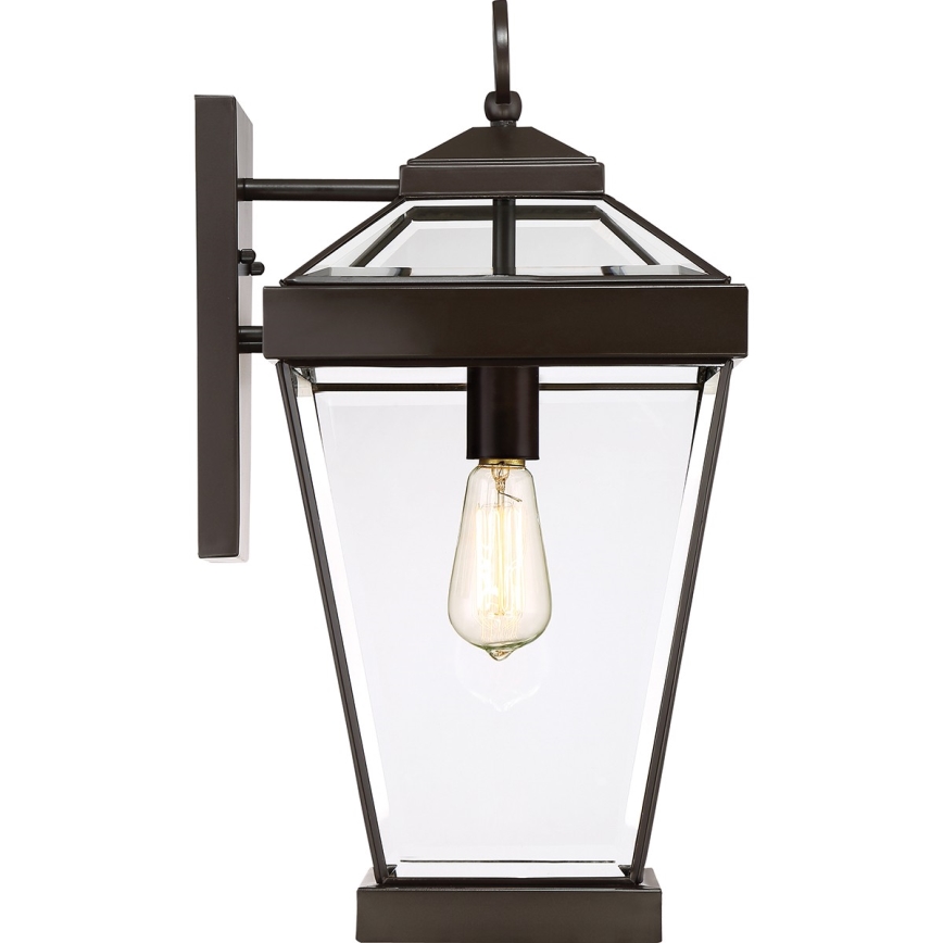Quoizel - Vägglampa för utomhusbruk RAVINE 1xE27/60W/230V IP44 brun