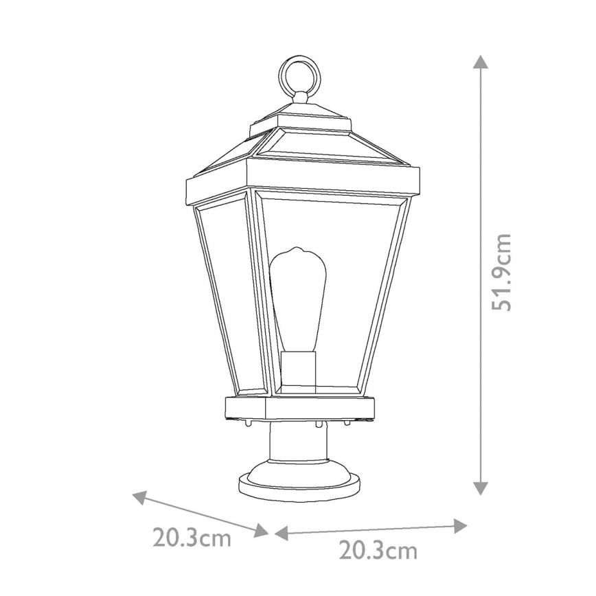 Quoizel - Utomhuslampa RAVINE 1xE27/60W/230V IP44 brun
