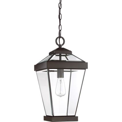Quoizel - Utomhus ljuskrona på kedja RAVINE 1xE27/60W/230V IP23 brun