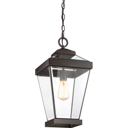 Quoizel - Utomhus ljuskrona på kedja RAVINE 1xE27/60W/230V IP23 brun