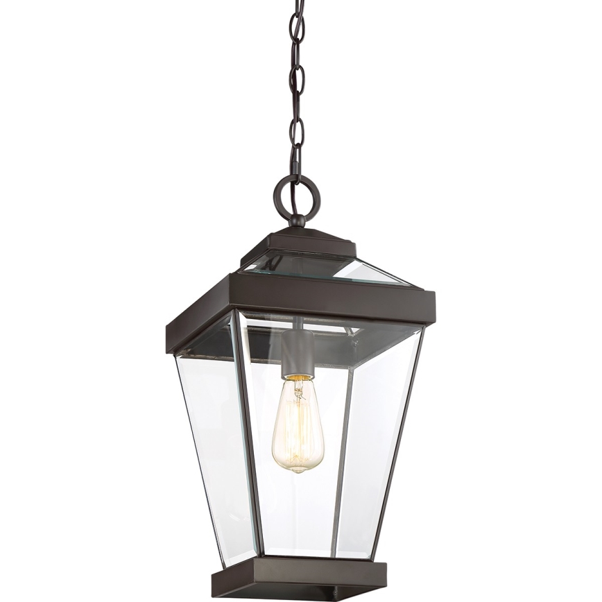 Quoizel - Utomhus ljuskrona på kedja RAVINE 1xE27/60W/230V IP23 brun