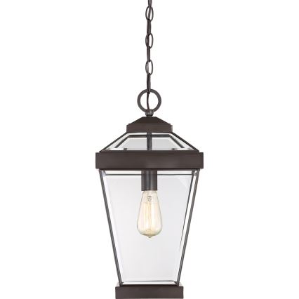 Quoizel - Utomhus ljuskrona på kedja RAVINE 1xE27/60W/230V IP23 brun