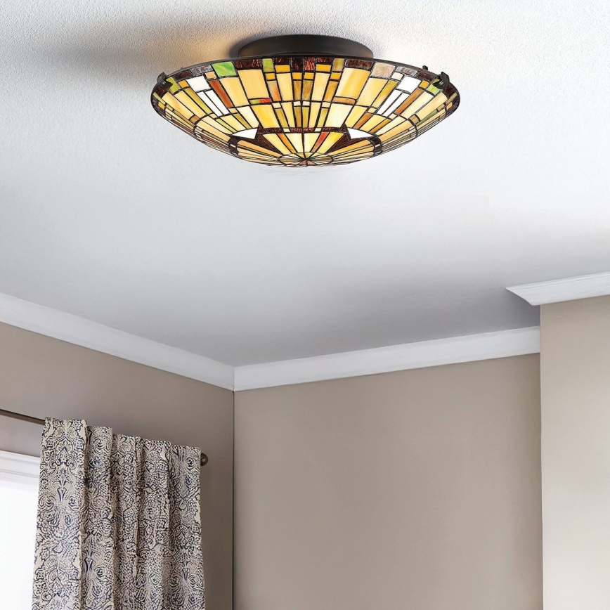 Quoizel - Taklampa REED 2xE27/60W/230V diameter 42 cm