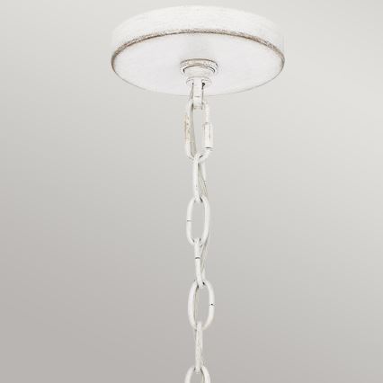 Quoizel - Ljuskrona med kedja WAYLON 4xE27/60W/230V Ø 50,4 cm brun/vit