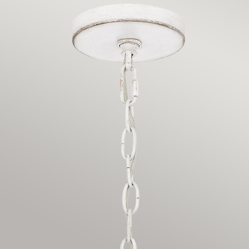Quoizel - Ljuskrona med kedja WAYLON 4xE27/60W/230V Ø 50,4 cm brun/vit