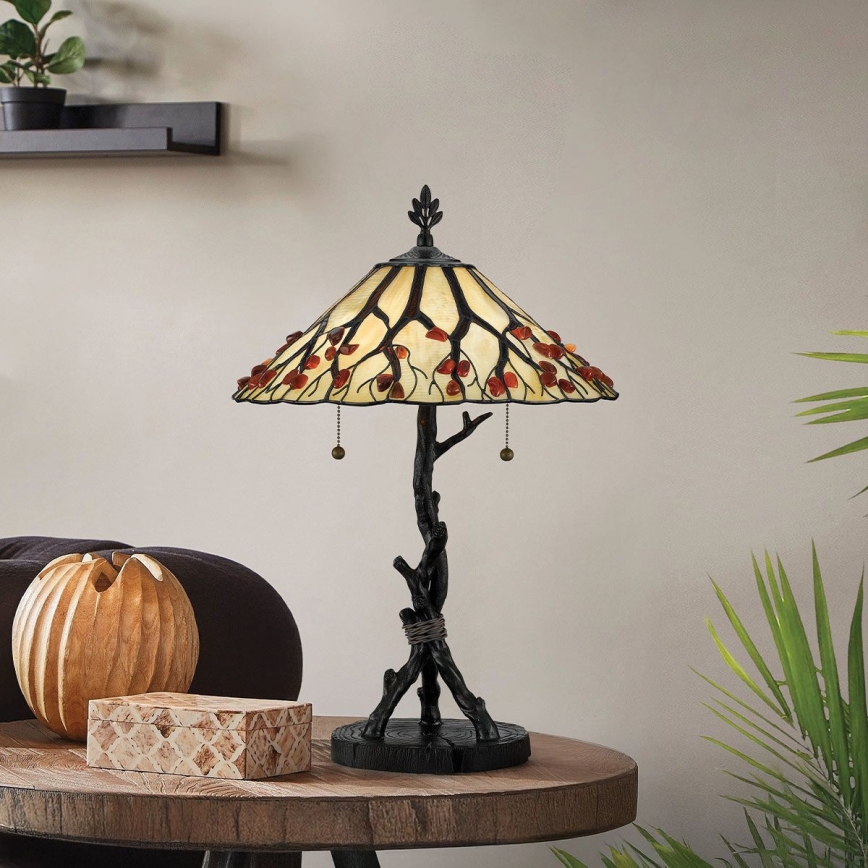 Quoizel - Bordslampa WHISPERING 2xE27/60W/230V