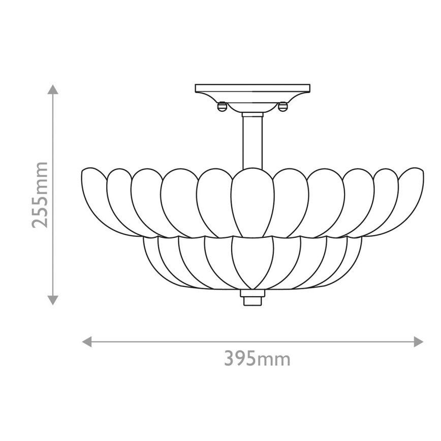 Quoizel - Taklampa WHITECAP 4xE14/40W/230V diameter 39,5 cm