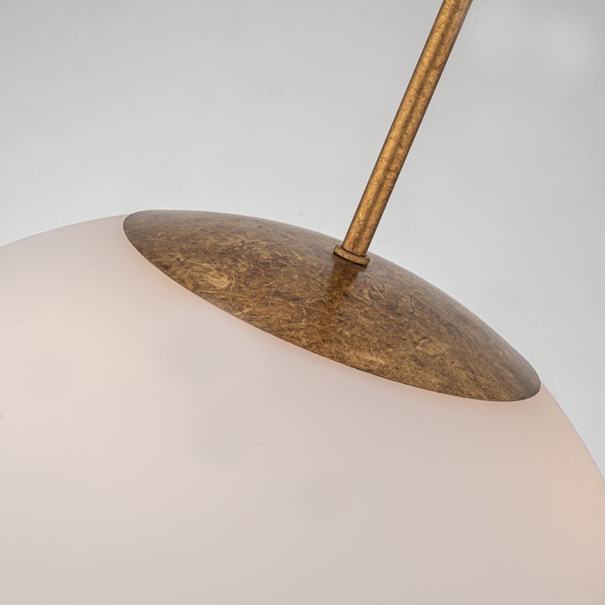 Quoizel - Pendelkrona STARING 3xE14/40W/230V diameter 45,7 cm guld/patina/vit