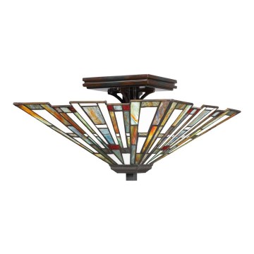 Quoizel - Taklampa Tiffany MAYBECK 2xE27/60W/230V