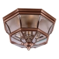 Quoizel - Utomhustaklampa NEWBURY 3xE14/60W/230V IP44 koppar