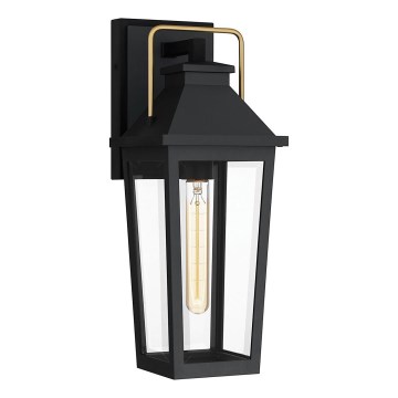 Quoizel - Vägglampa för utomhusbruk BUCKLEY 1xE27/40W/230V IP44 svart