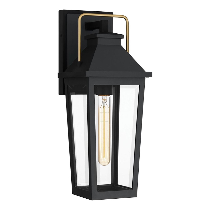 Quoizel - Vägglampa för utomhusbruk BUCKLEY 1xE27/40W/230V IP44 svart