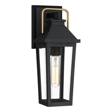 Quoizel - Vägglampa för utomhusbruk BUCKLEY 1xE27/40W/230V IP44 svart