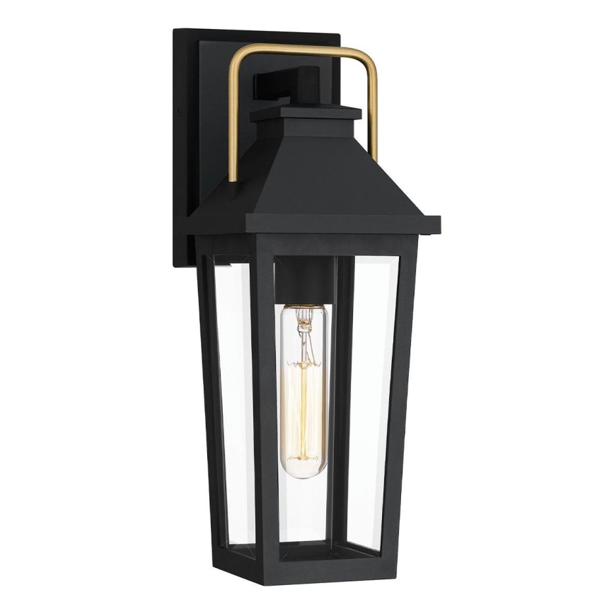 Quoizel - Vägglampa för utomhusbruk BUCKLEY 1xE27/40W/230V IP44 svart