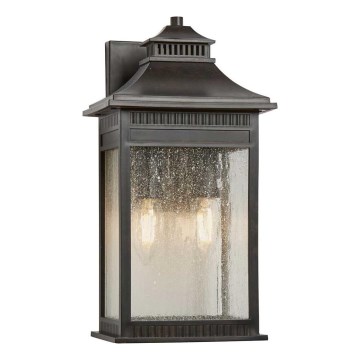 Quoizel - Vägglampa för utomhusbruk LIVINGSTON 2xE14/40W/230V IP44