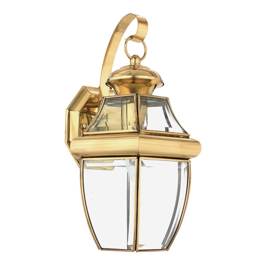 Quoizel - Vägglampa för utomhusbruk MARINE 1xE27/150W/230V IP44 gyllene