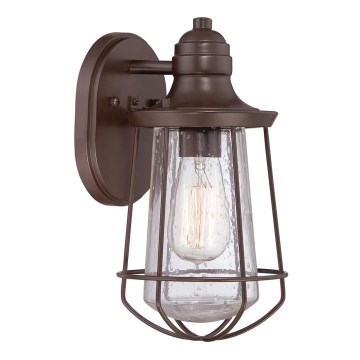 Quoizel - Vägglampa för utomhusbruk MARINE 1xE27/60W/230V IP44 brun