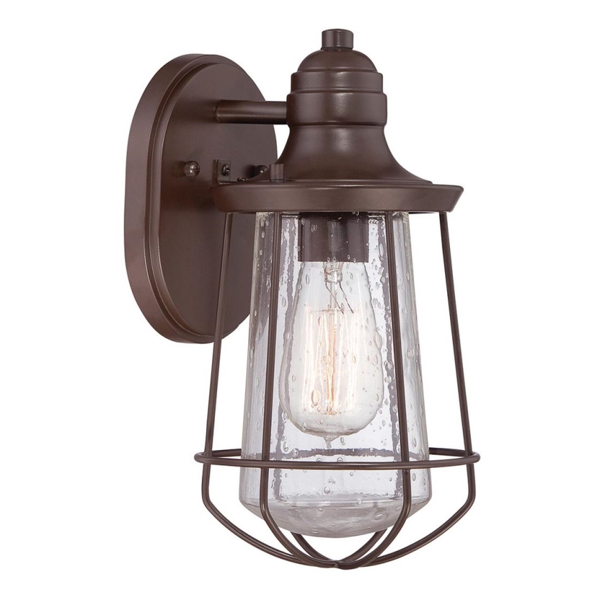 Quoizel - Vägglampa för utomhusbruk MARINE 1xE27/60W/230V IP44 brun
