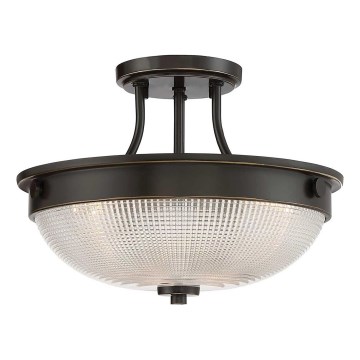 Quoizel - Ytmonterad ljuskrona MANTLE 2xE27/60W/230V brons