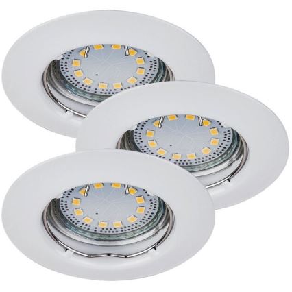 Rabalux - KIT 3xLED Infälld lampa 3xGU10/3W/230V IP40